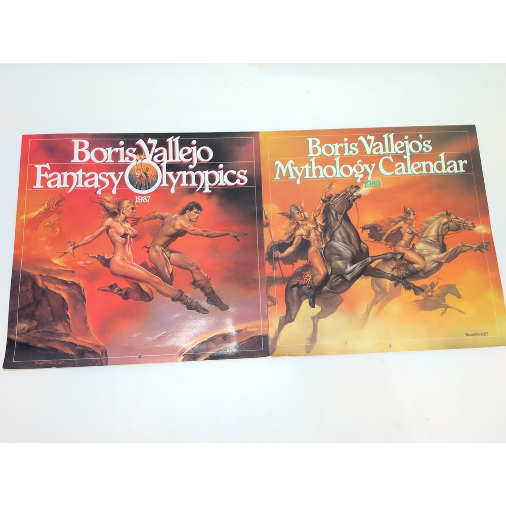 Boris Vallejo Fantasy Olympics 1987 Wall Calendar Pre-Owned No Writing